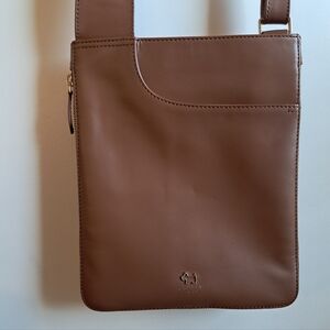Radley London Leather Zip Around Crossbody Bag Brown Leather